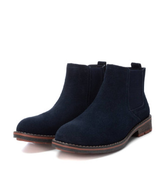 Xti Lederstiefeletten 143265 Blau