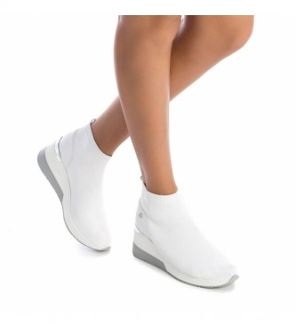 Xti Ankle boots 042571 white -6cm wedge height