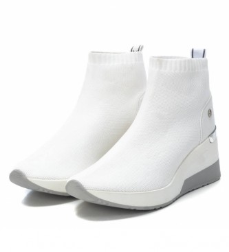 Xti Ankle boots 042571 white -6cm wedge height