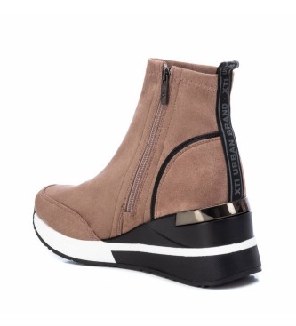 Xti Sports ankle boots 140057 taupe - Height wedge 7cm