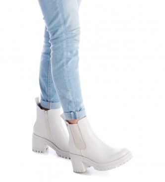 Xti Botas de tornozelo 140188 branco - Altura do calcanhar 7cm