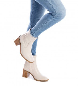 Xti Ankle boots 140486 white - Heel height 7cm