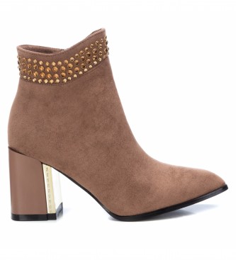 Xti 140514 brown ankle boots - Heel height 8cm