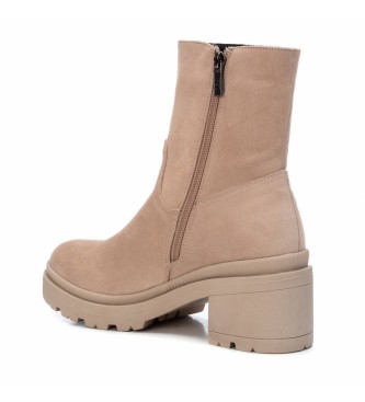 Xti 140580 beige ankle boots - Heel height 6cm