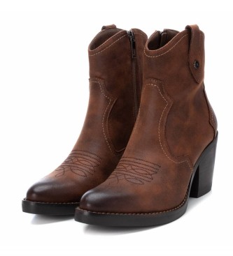 Xti 140642 brown ankle boots -Height heel 7cm