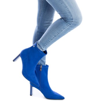 Xti Botas de tornozelo 141141 Azul - Altura do calcanhar 9cm