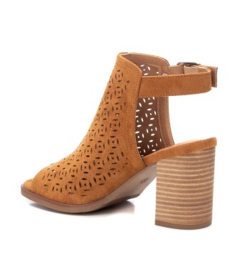 Xti 141391 camel ankle boots sandals -Heel height 9cm
