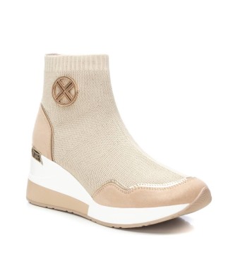 Xti Turnschuhe 141467 Beige -Hhe Keil 7cm