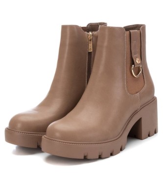 Xti Bottines 141537 taupe - Hauteur du talon : 6cm