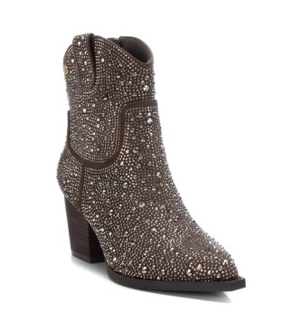 Xti Ankle boots 141723 taupe -heel height: 7cm