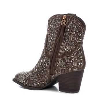 Xti Ankle boots 141723 taupe -heel height: 7cm