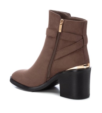 Xti Ankle boots 141735 taupe -heel height: 7cm
