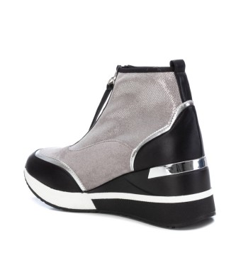 Xti Ankle boots 141795 grey -height wedge: 6cm