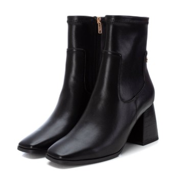 Xti Bottines 141826 noires -Hauteur du talon 7cm
