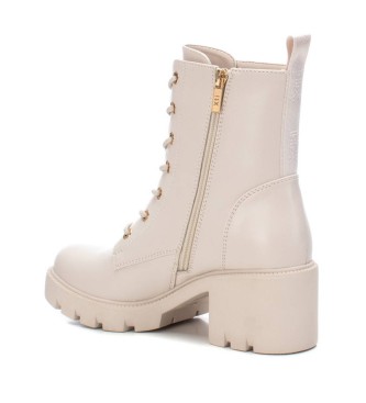 Xti Ankle boots 141840 beige -heel height: 6cm