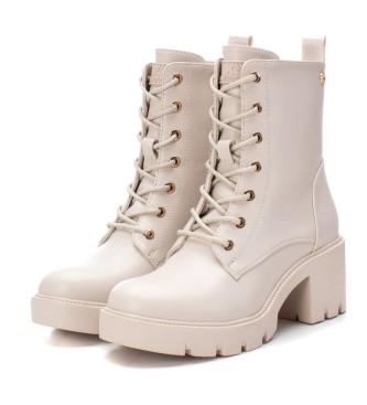 Xti Ankle boots 141840 beige -heel height: 6cm