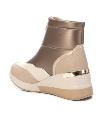 Xti Ankle boots 141926 beige -height wedge: 6cm