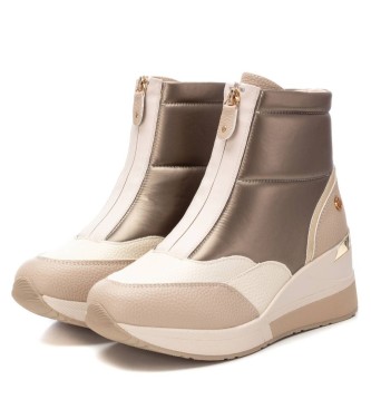 Xti Ankle boots 141926 beige -height wedge: 6cm