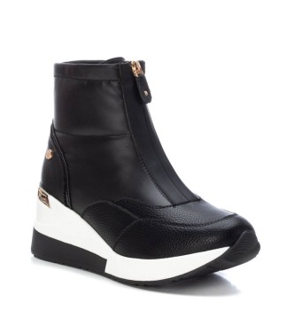 Xti Sportive ankle boots with black wedge -Height 6 cm