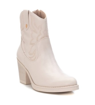 Xti Bottines 141994 blanc cass - Hauteur du talon : 8cm