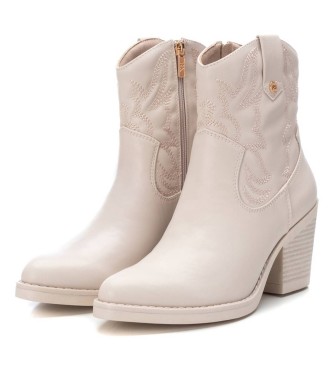 Xti Bottines 141994 blanc cass - Hauteur du talon : 8cm