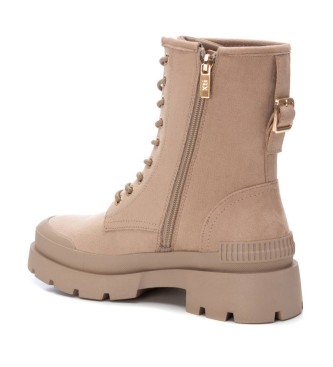 Xti Bottines en daim beige