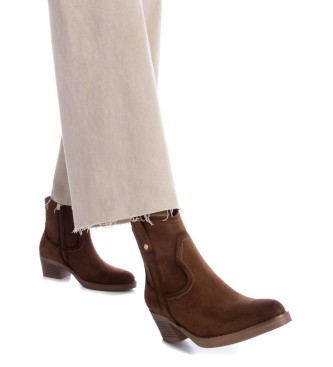 Xti Bottines 142039 camel - Hauteur du talon : 5cm