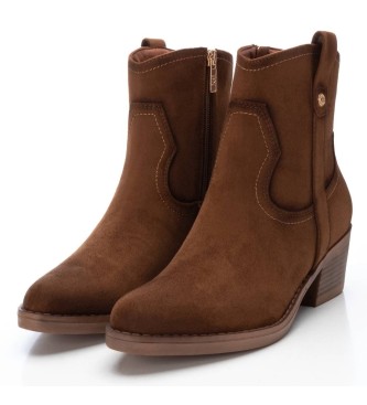 Xti Bottines 142039 camel - Hauteur du talon : 5cm