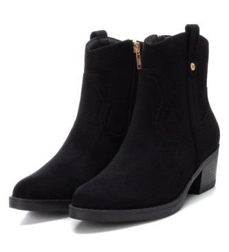 Xti Bottines 142039 noires - Hauteur du talon : 5cm