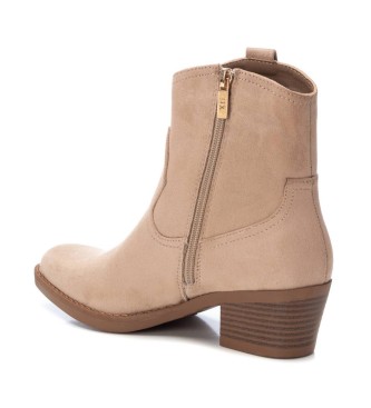 Xti Ankle boots 142039 beige -heel height: 5cm