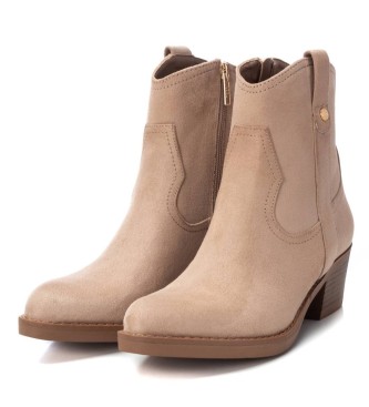 Xti Enkellaarsjes 142039 beige - hakhoogte: 5cm