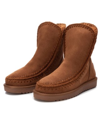 Xti Buty za kostkę 142186 camel