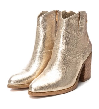 Xti Ankle boots 142330 gold -height heel 7cm