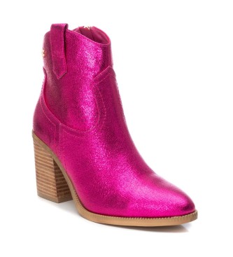 Xti Ankle boots 142330 fuchsia -height heel 7cm