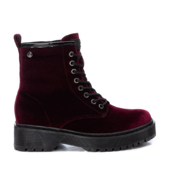 Xti Xti Botas de tornozelo para mulher 143096 burgundy