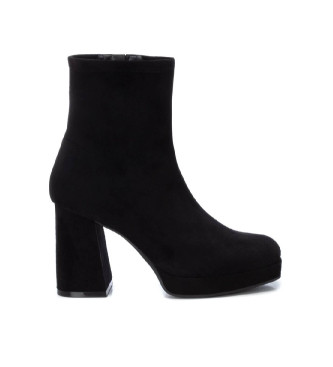 Xti Leather ankle boots 143108 black