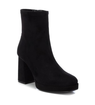 Xti Bottines en cuir 143108 noir