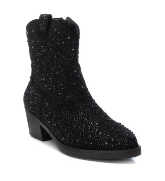 Xti Botins em pele 143116 preto