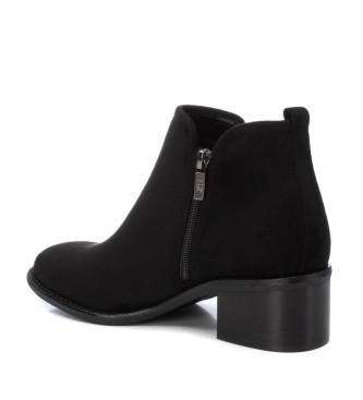 Xti Bottines en cuir 143420 noir