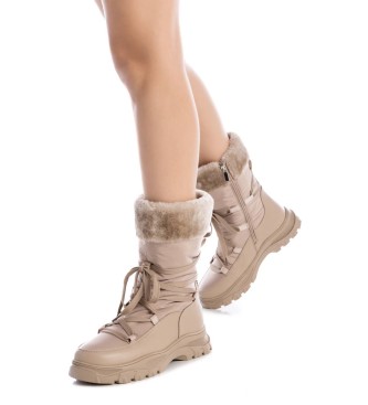 Xti Xti Botas de tornozelo para mulher 143502 bege