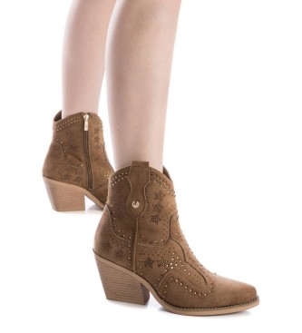 Xti Leather ankle boots 143748 brown