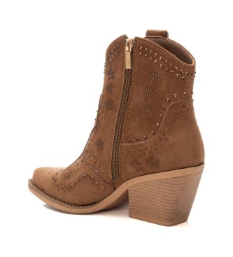 Xti Bottines en cuir 143748 marron