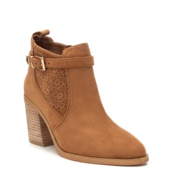 Xti Leather ankle boots 143883 brown