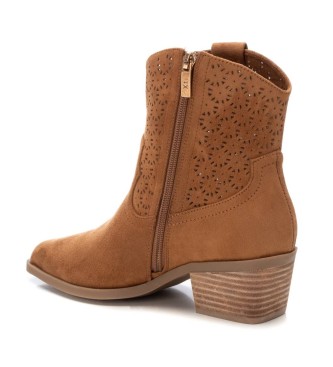 Xti Leather ankle boots 143885 brown