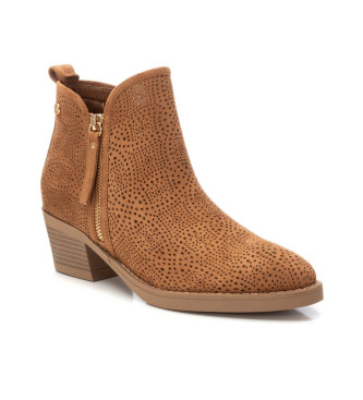 Xti Leather ankle boots 143886 brown