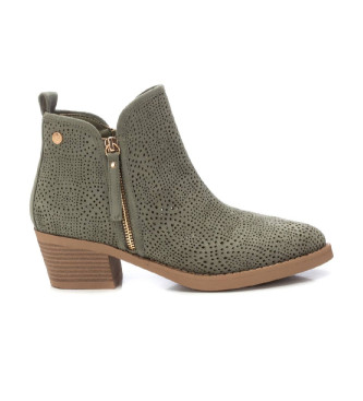 Xti Leather ankle boots 143886 green