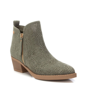 Xti Leather ankle boots 143886 green