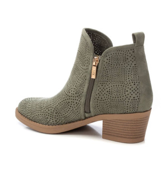 Xti Leather ankle boots 143886 green