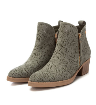 Xti Leather ankle boots 143886 green