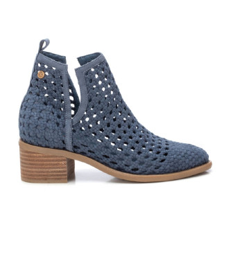 Xti Bottines en cuir 143959 bleu